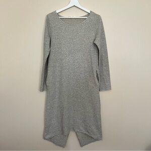Moth Anthropologie Cross Back Sweater Dress‎ Gray Long Sleeve